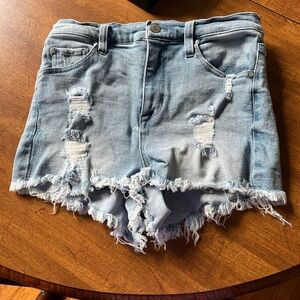 Celebrity Pink Distressed Jean Shorts - Light Blue